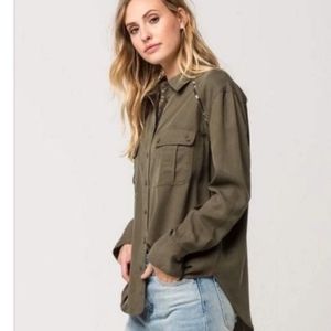 Free People Off Campus Button Down